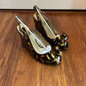 Joyfolie Valencia Heels in Tortoise, Women's 6.5, New in Box
